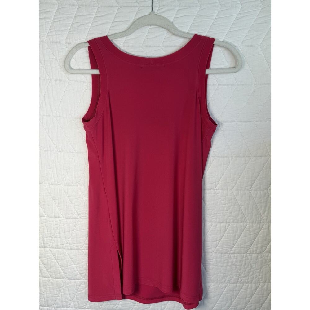 Sympli Tank Top Size 6 Pink Stretchy Minimalist Capsule Lagenlook Quiet Luxury - Picture 5 of 6